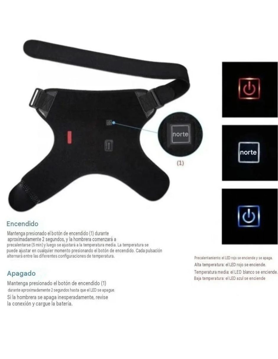 Hombrera con fijación de cinta contactel 6