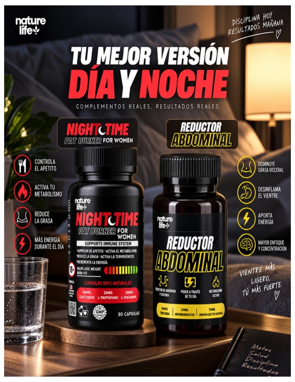 Termogenicos abdominal y termogenico de noche con multivitaminico 2