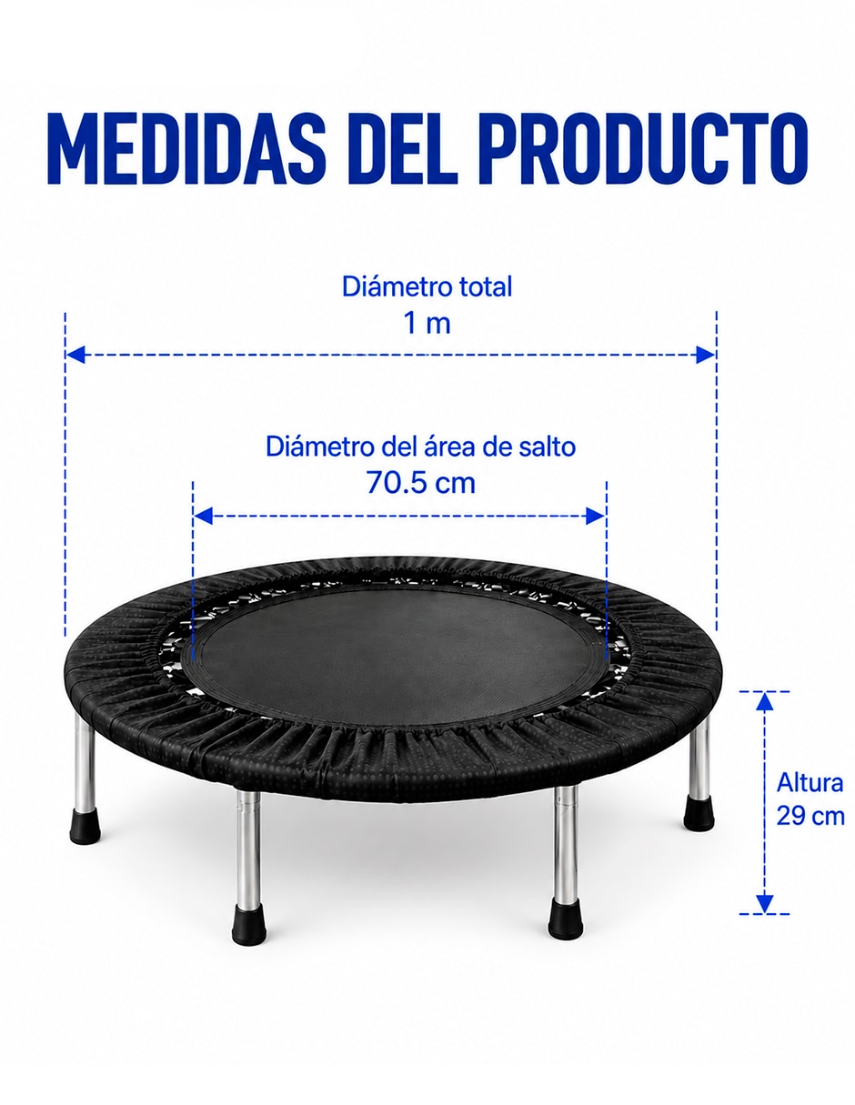 Trampolín bluelander trampolín fitness 6