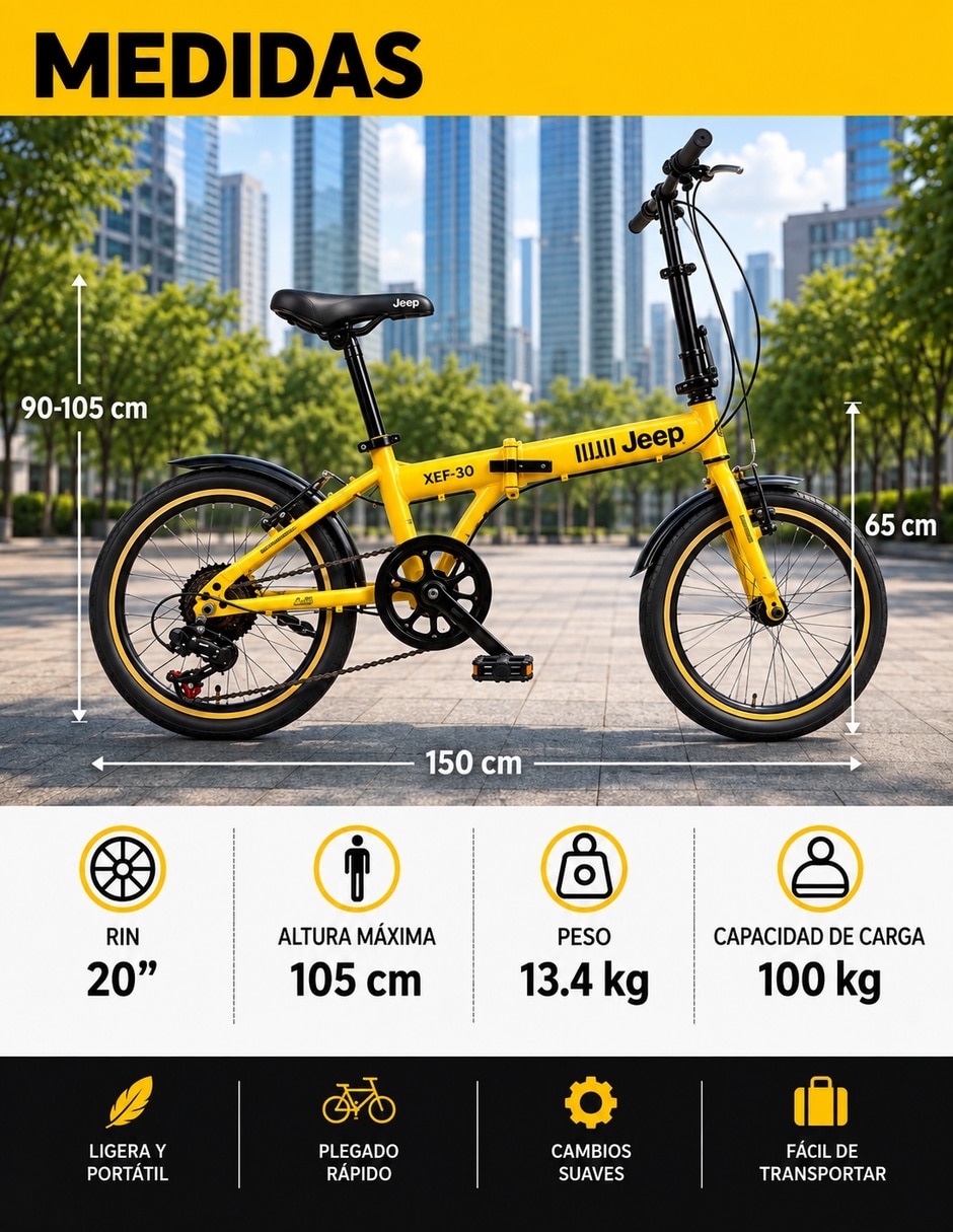 Bicicleta urbana rodada 20 7