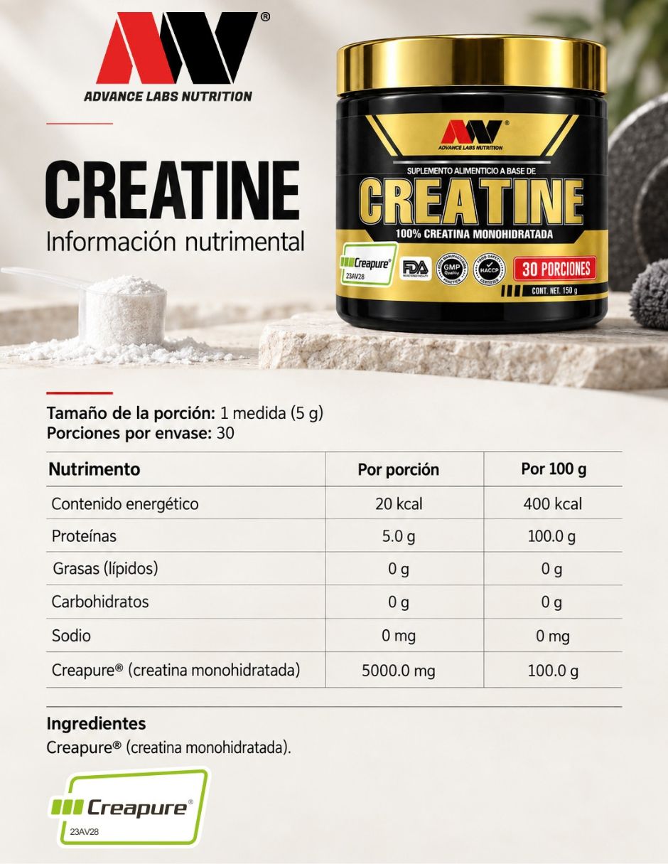 Creatine con creatina monohidratada de 150 gr 3