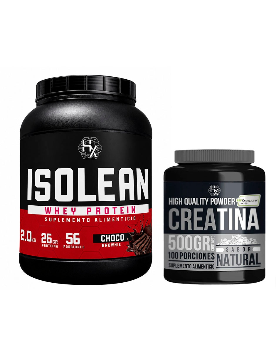 Kit Holix Lab Isolean whey protein 2 kg Choco Brownie + Creatina Monohidratada sabor natural con proteína vegetal Kit Holix Lab Isolean whey protein 2 kg Choco Brownie + Creatina Monohidratada sabor natural con proteína vegetal