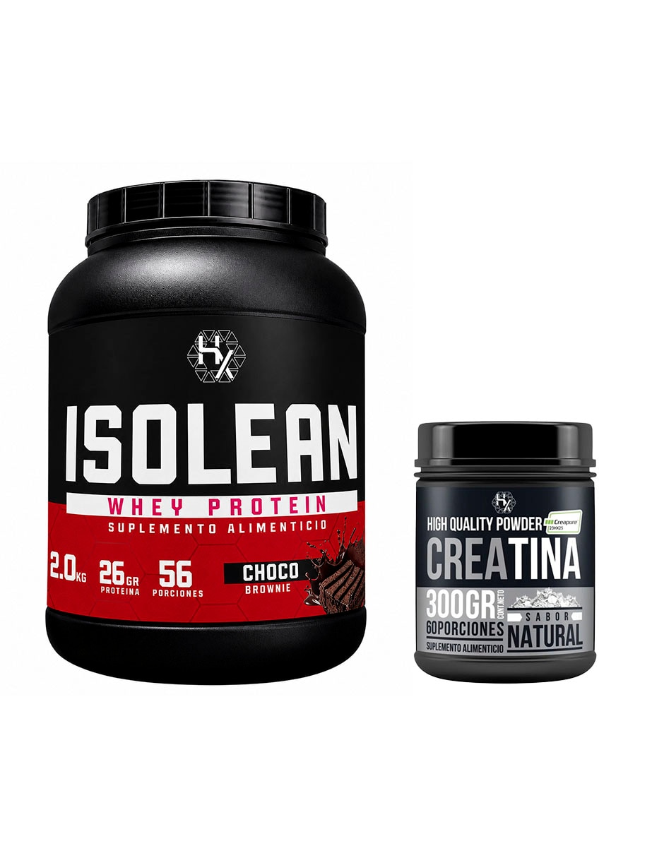 Kit Proteína Whey 2 kg + Creatina Monohidratada 300 g Choco Brownie con Proteína sabor Chocolate