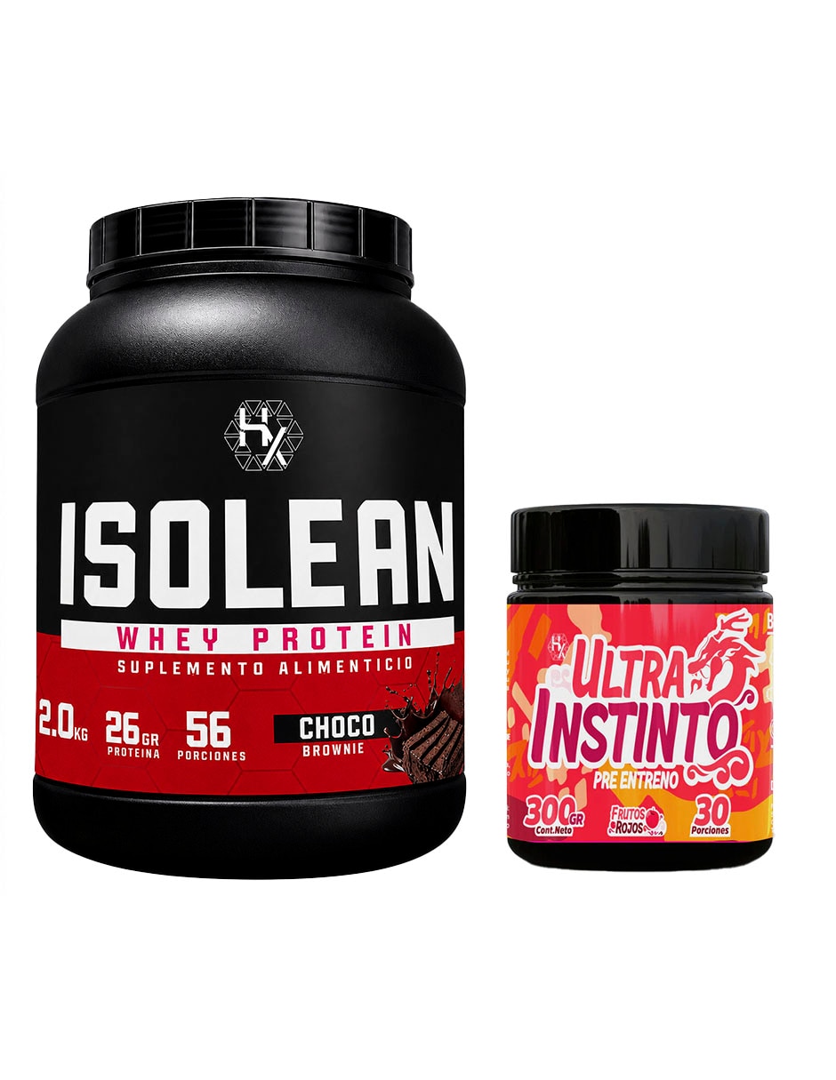 Kit Proteína Whey 2 kg + Pre Entreno Ultra Instinto Choco Brownie con Proteína vegetal sabor Chocolate Kit Proteína Whey 2 kg + Pre Entreno Ultra Instinto Choco Brownie con Proteína vegetal sabor Chocolate