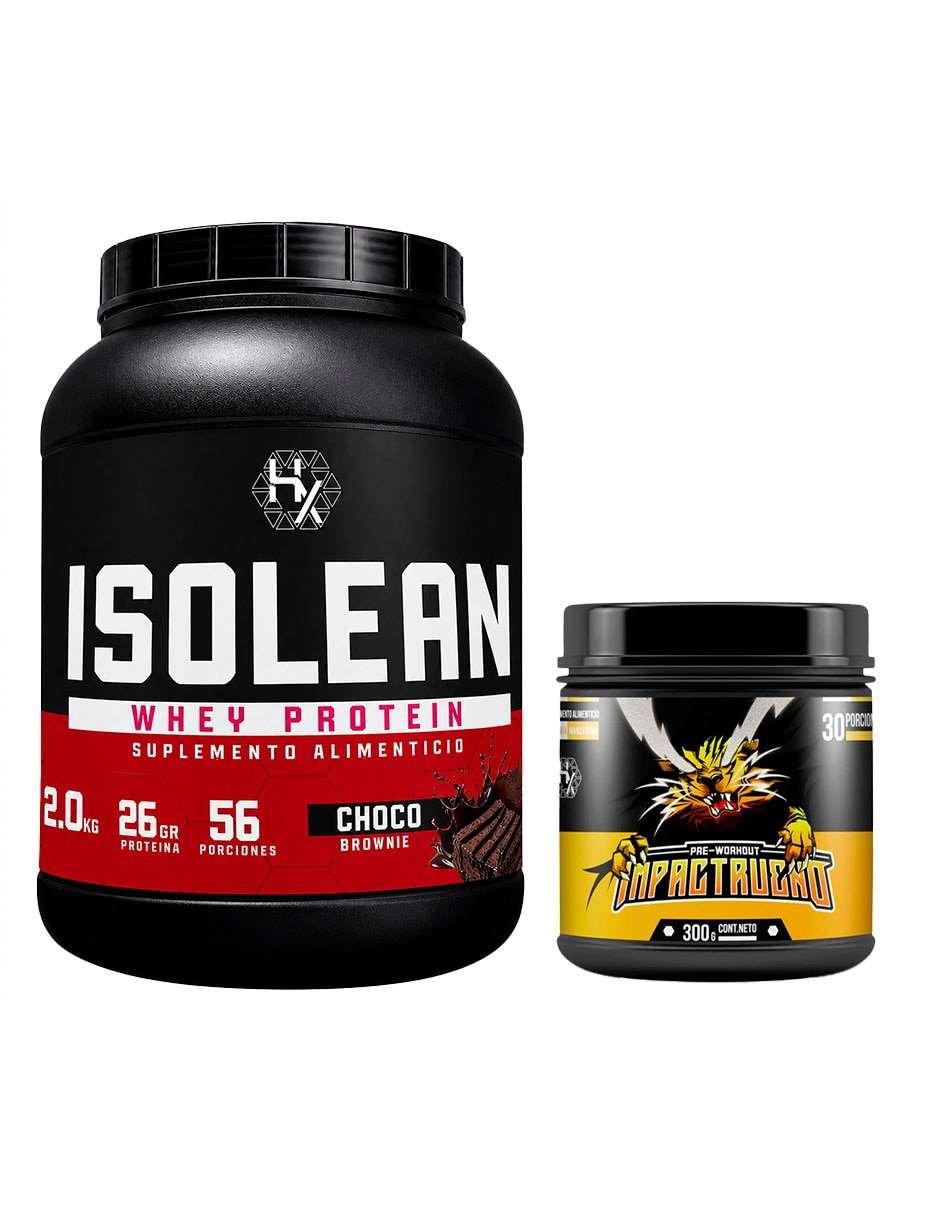 Kit Proteína Whey 2 kg + Pre Entreno Impacto Rugido Choco Brownie con Proteína vegetal sabor Chocolate de Kit Proteína Whey 2 kg + Pre Entreno Impacto Rugido Choco Brownie con Proteína vegetal sabor Chocolate de