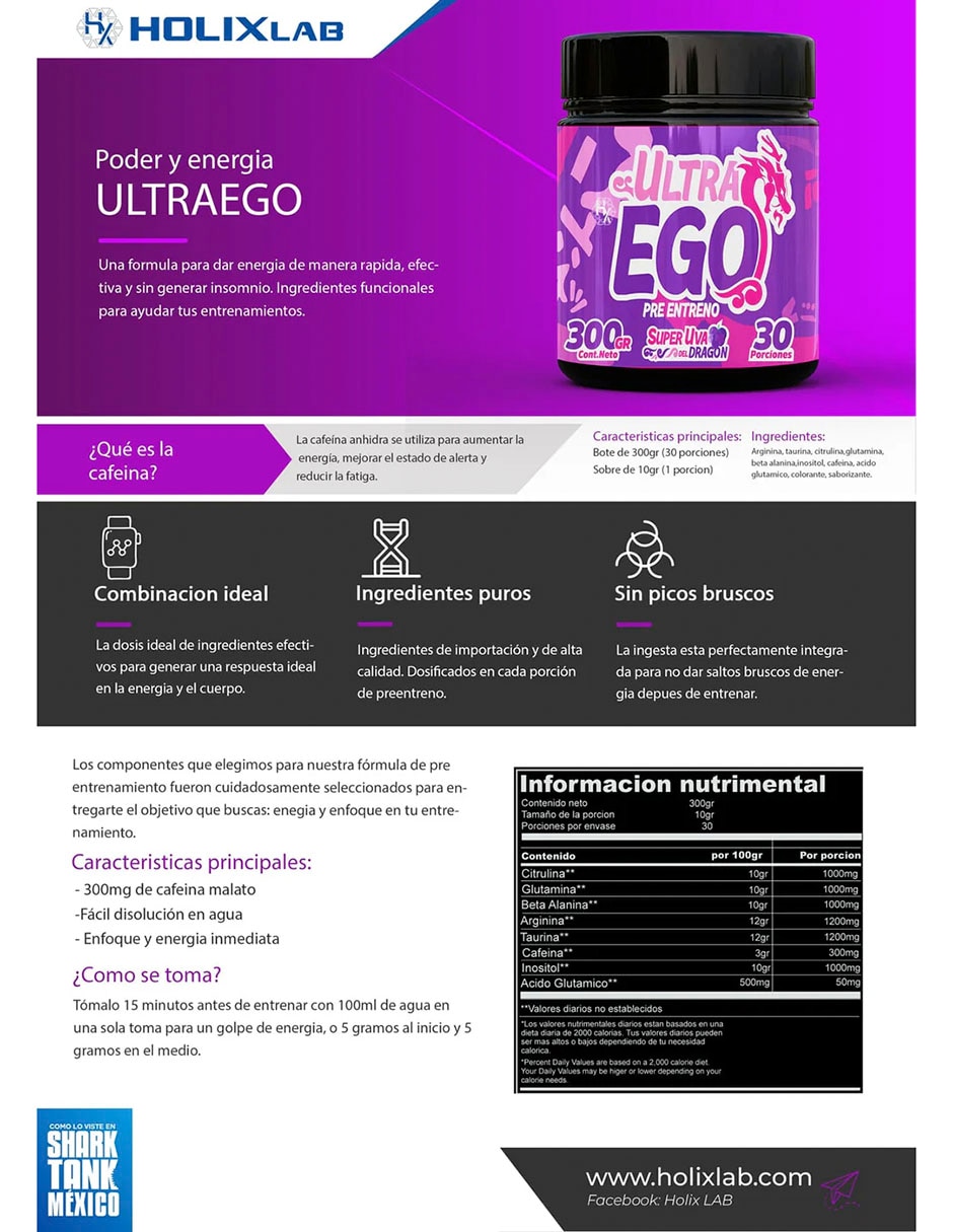 Kit proteína whey 1 kg + creatina 300 g + pre entreno ultra ego con proteína vegetal sabor Chocolate 9
