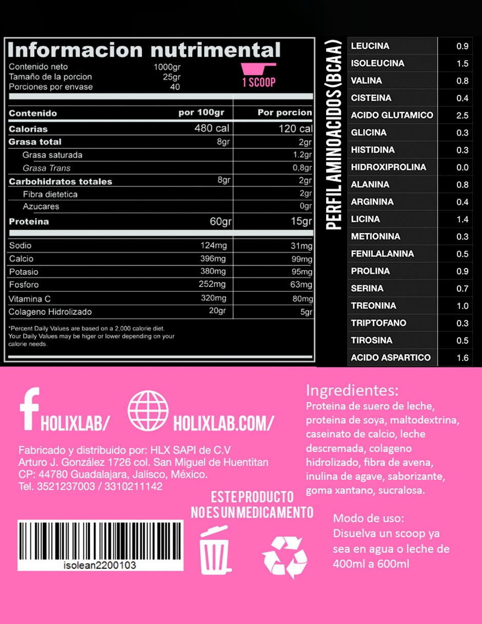 Kit Heragen whey protein 1 kg + creatina monohidratada con proteína vegetal sabor Vainilla 3
