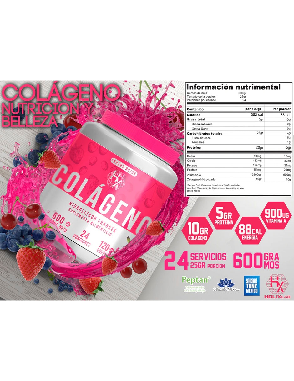 Kit Heragen whey protein 1 kg + colágeno hidrolizado frutos rojos con proteína vegetal sabor vainilla 3