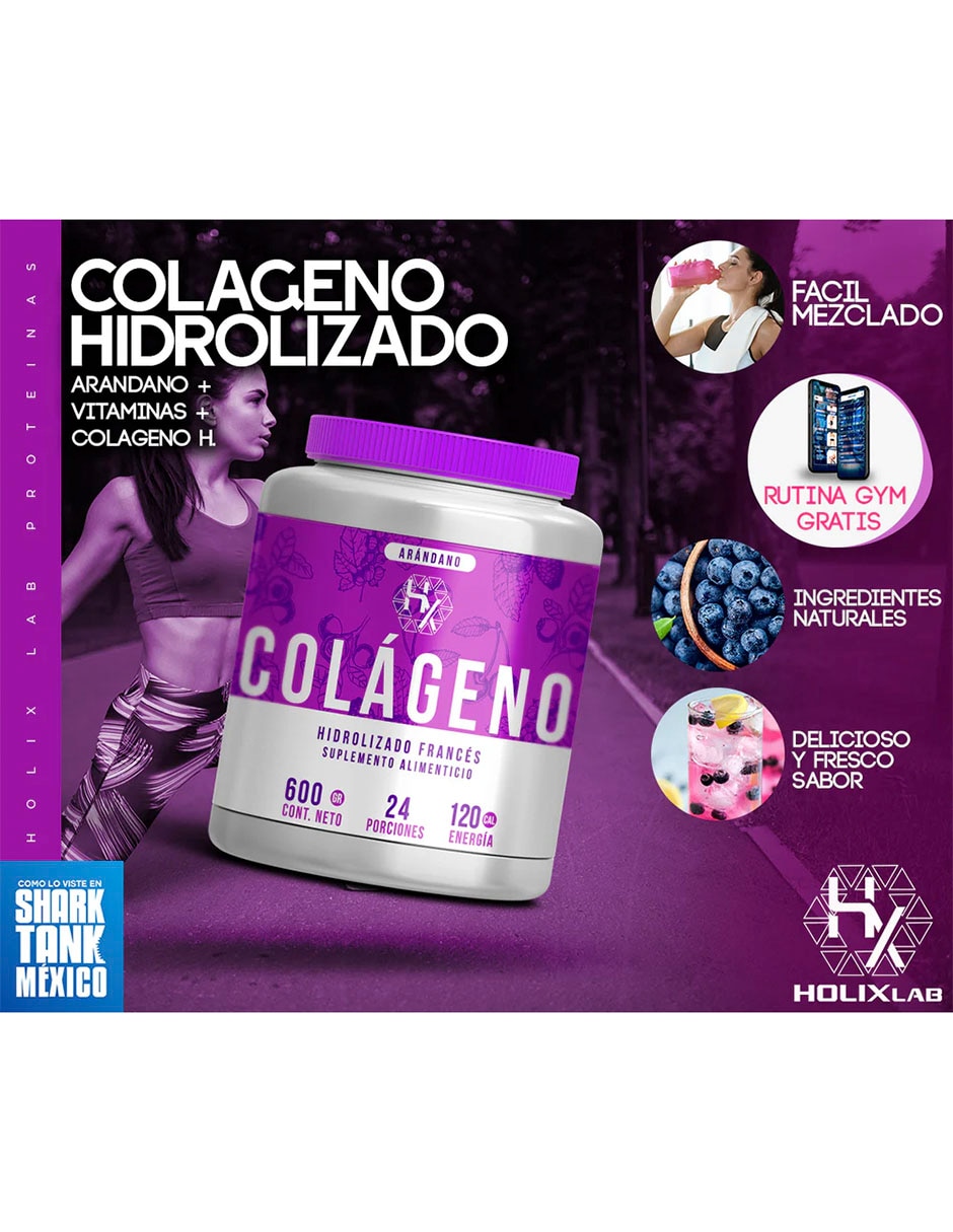 Kit Heragen whey protein 1 kg + Creatina + colágeno Holix Lab con proteína vegetal sabor Vainilla 6