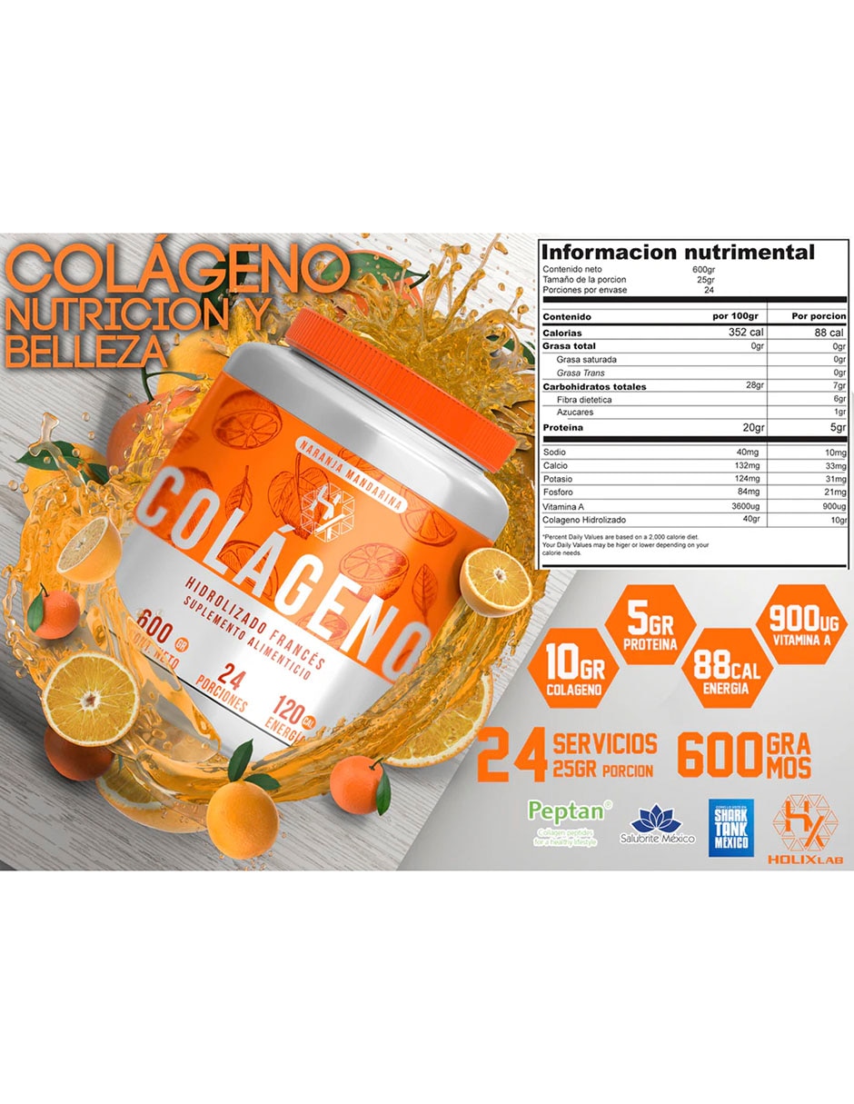 Kit Heragen whey protein 1 kg + creatina 500 g + colágeno Holix con proteína vegetal sabor Vainilla 3