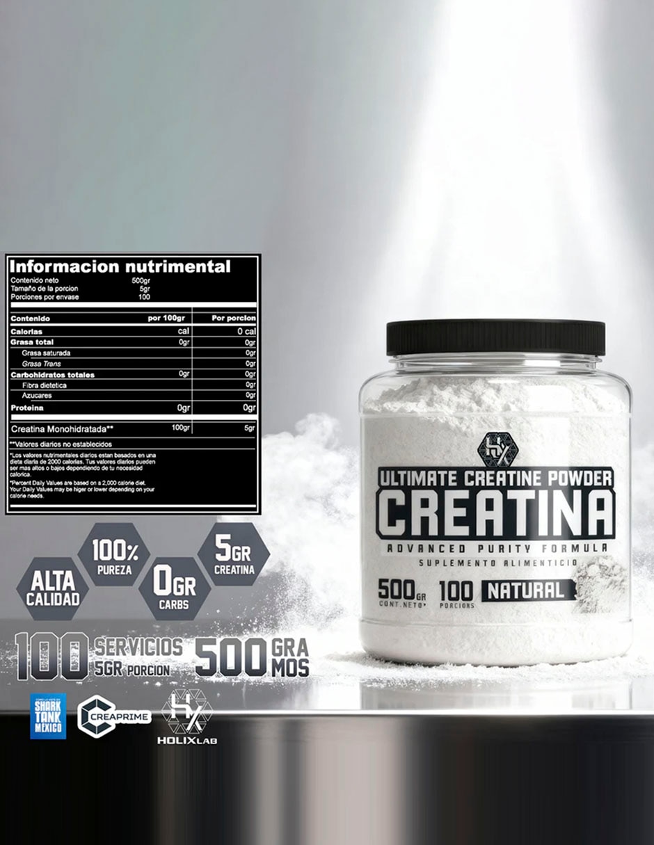 Kit Holix Lab creatina monohidratada + Pre entreno ultra Instinto max frutos dragón con proteína vegetal 4