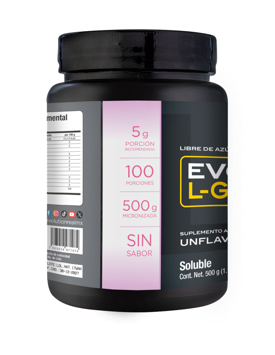 L-glutamina de 500g