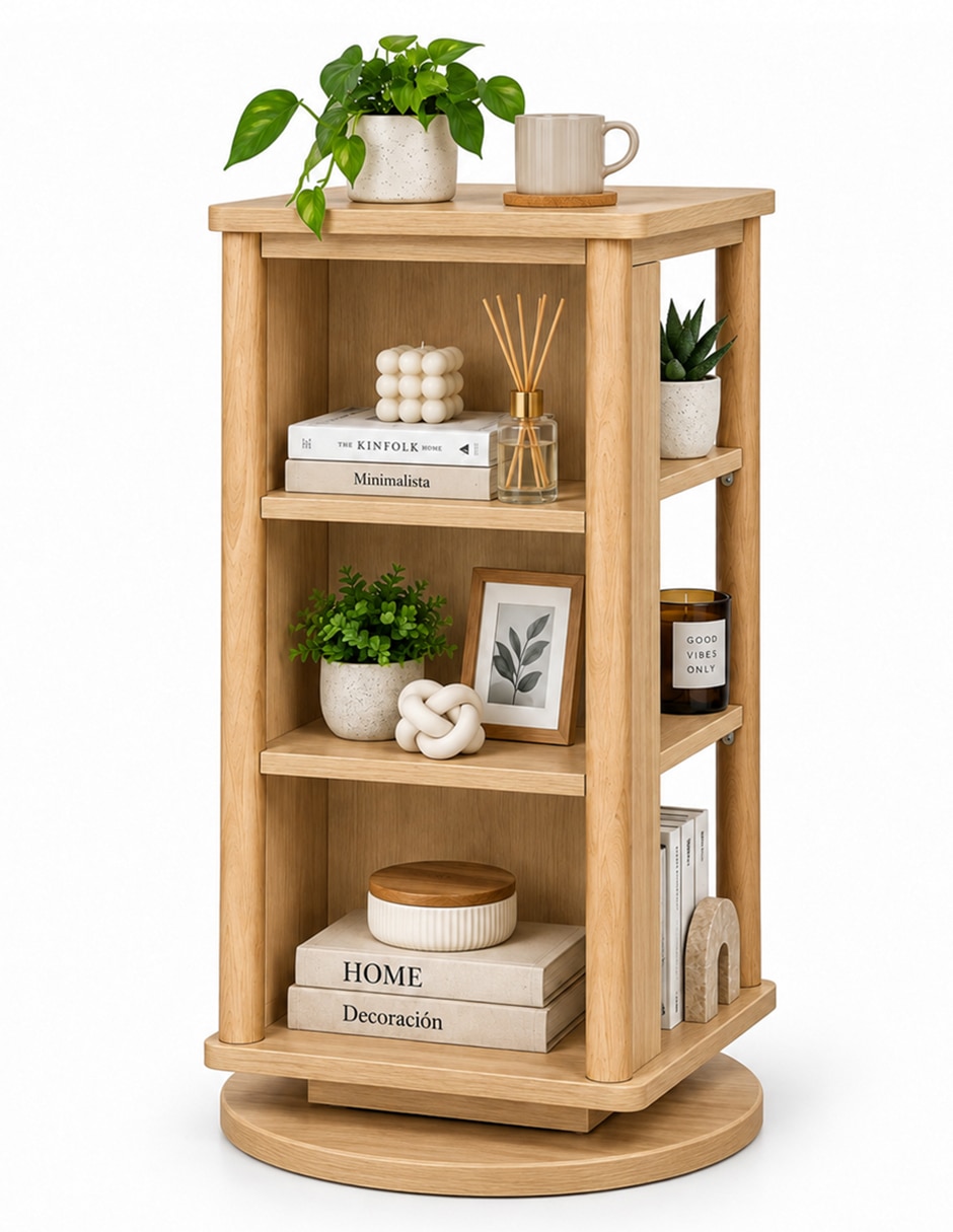 Mesa auxiliar armable de melamina 5