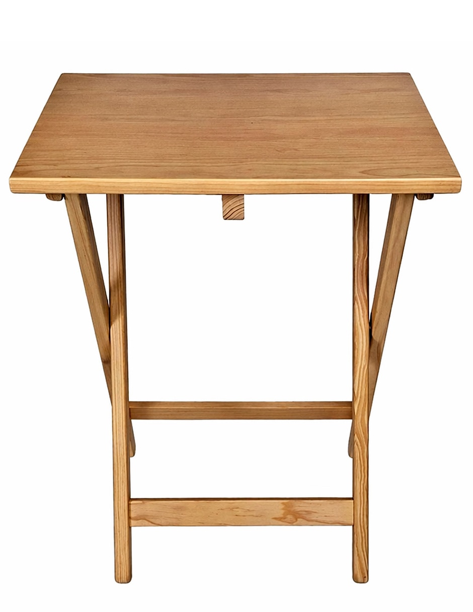 Mesa auxiliar de madera pino