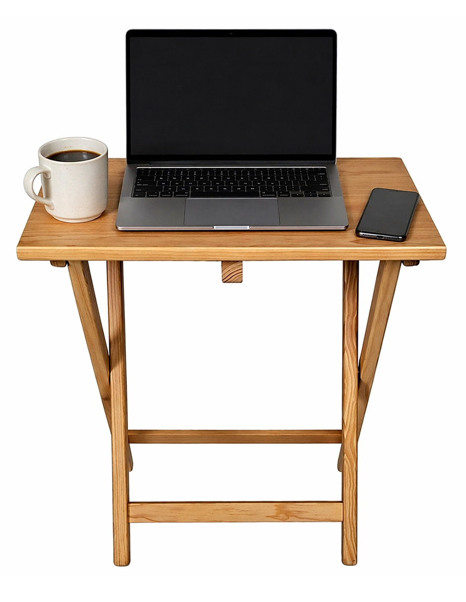 Mesa auxiliar de madera pino 2
