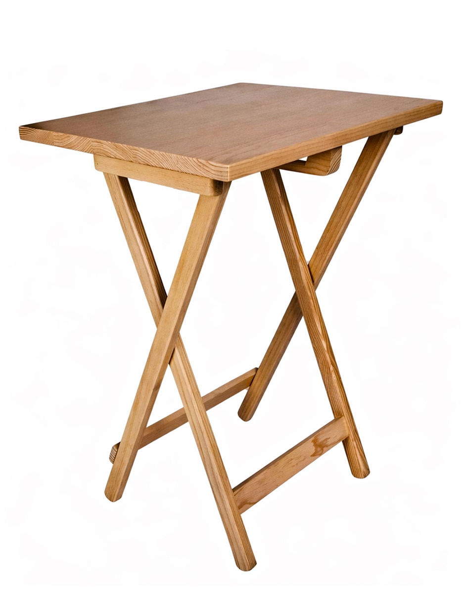 Mesa auxiliar de madera pino 4
