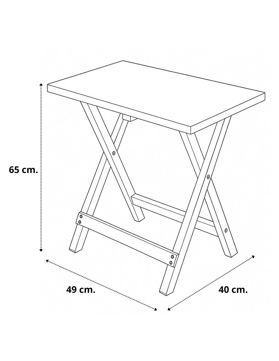 Mesa auxiliar No de Madera pino 9
