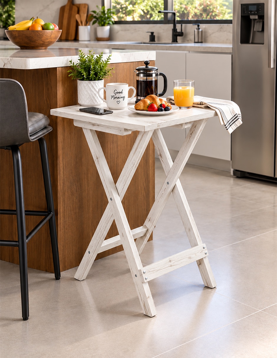Mesa auxiliar No de Madera pino 8