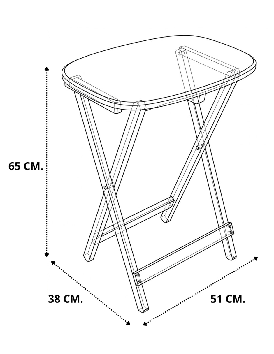 Mesa auxiliar No de Madera pino 8