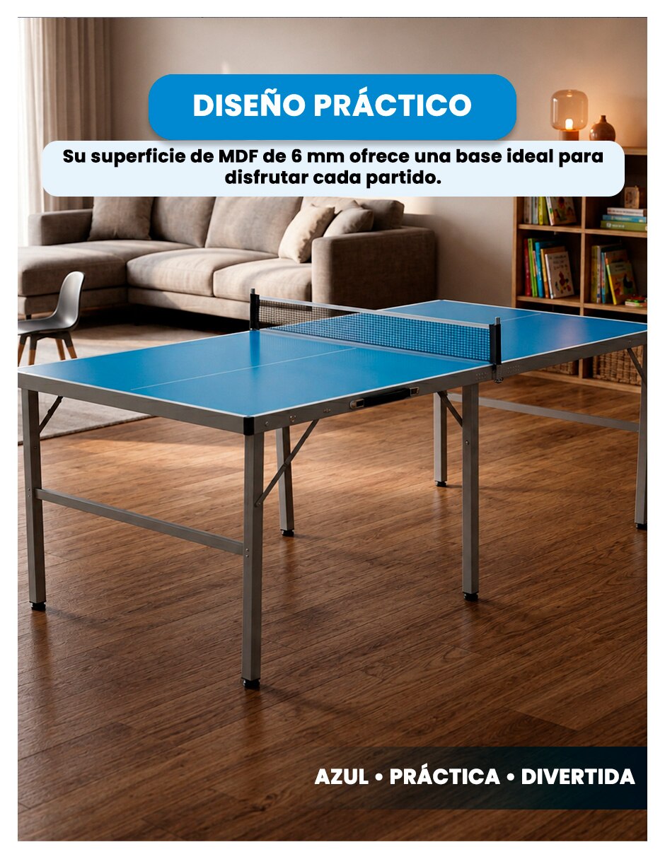 Mesa de ping pong de Aglomerado y MDF 3