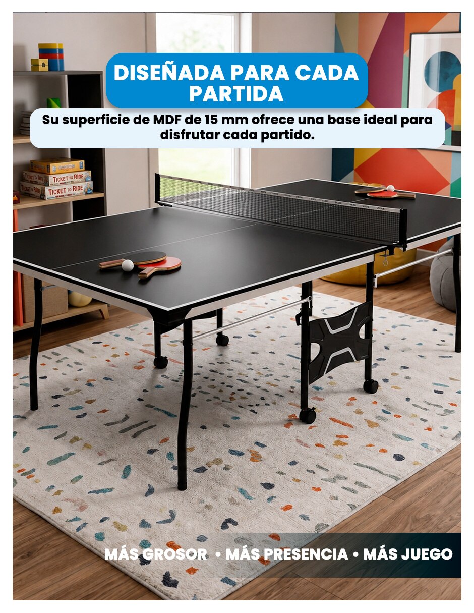 Mesa de ping pong de Aglomerado y MDF 3