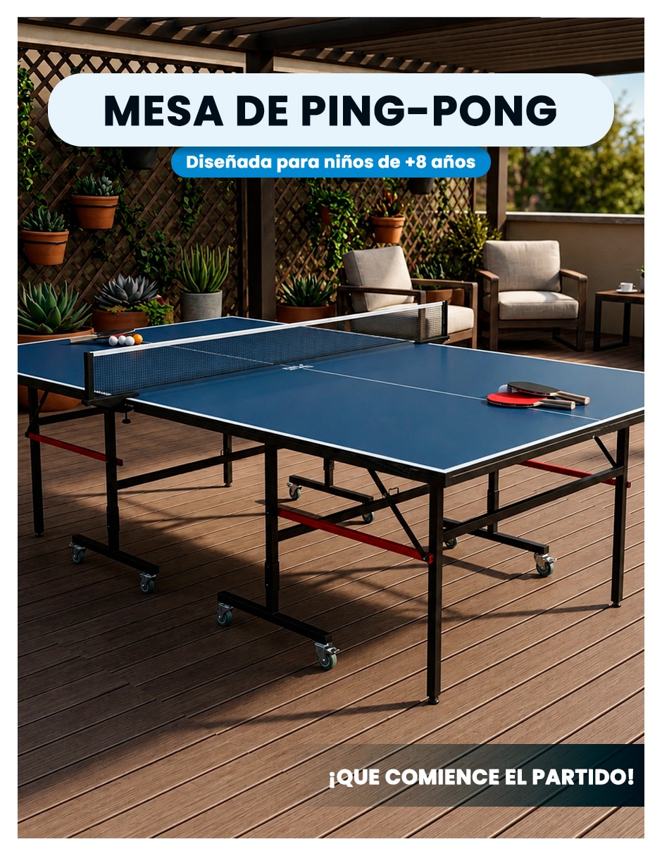Mesa de ping pong de Aglomerado y MDF 2