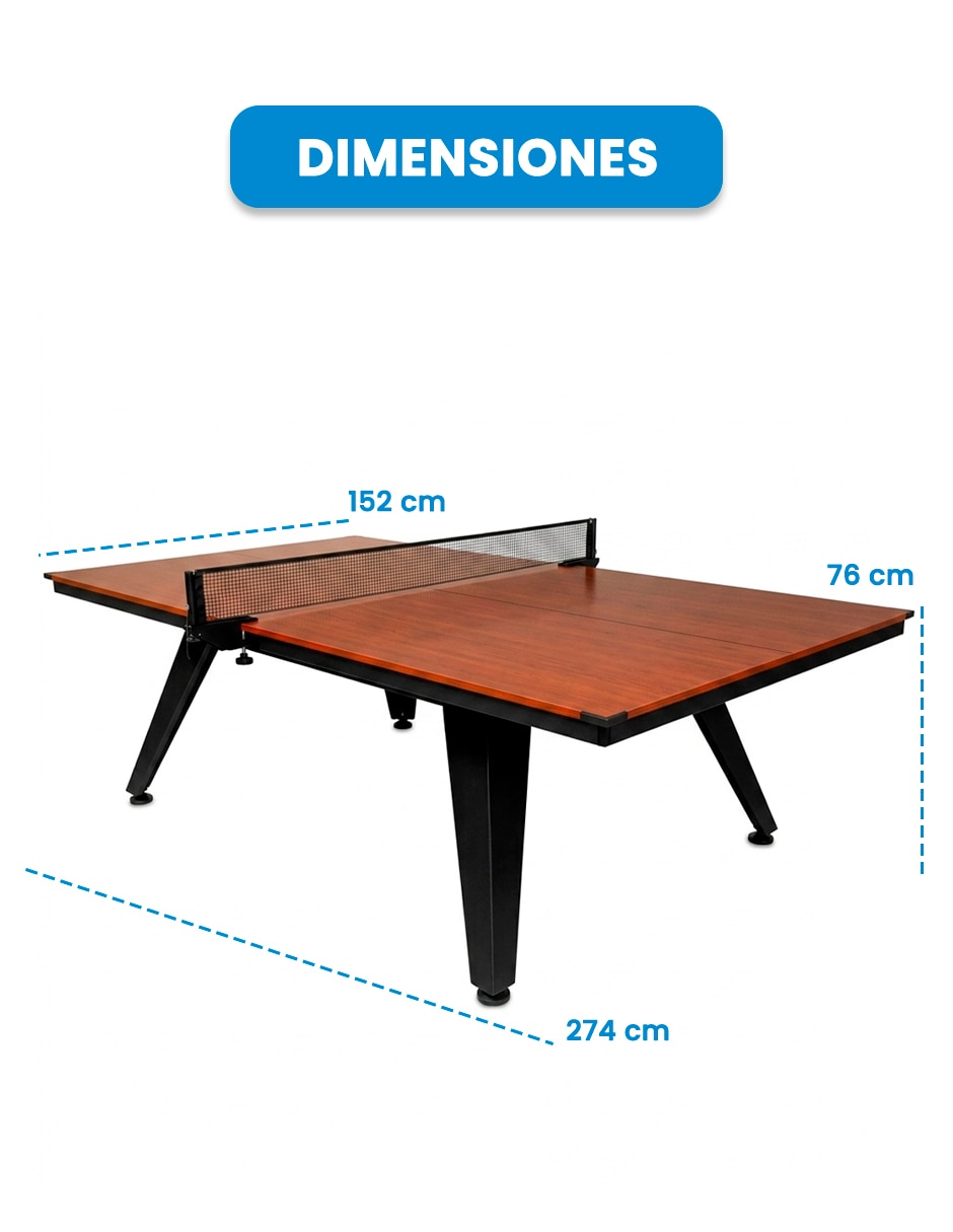 Mesa de ping pong de Aglomerado y MDF 6