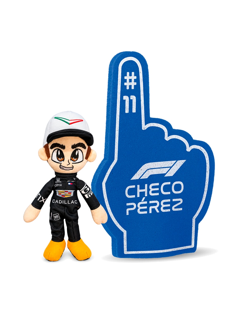 Peluche de Sergio Pérez Ninguna Peluche Checo Perez de CADILLAC y Dedo de Espuma Apoyo a Checo Perez #11 No aplica de