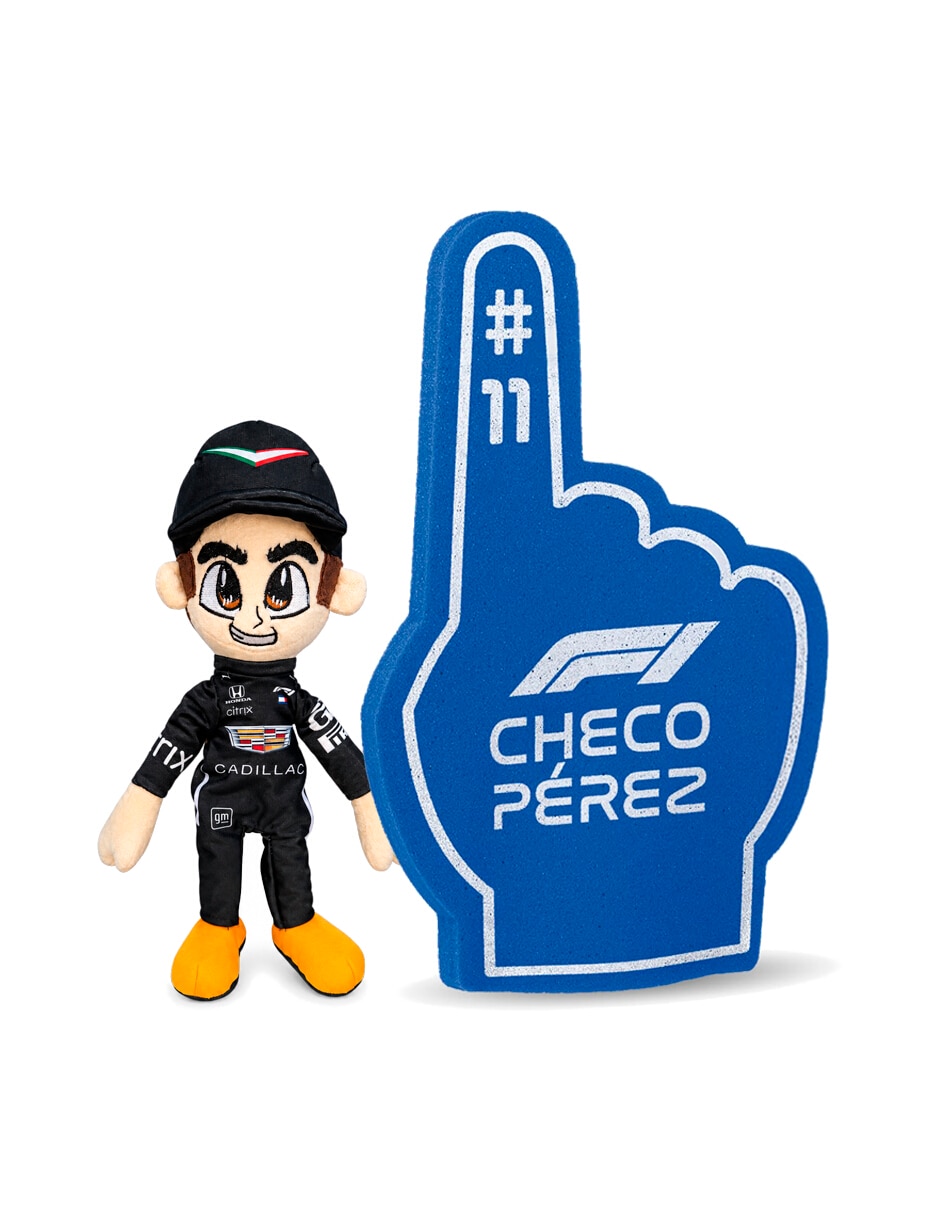Peluche de Sergio Pérez Ninguna Peluche Checo Perez de CADILLAC y Dedo de Espuma Apoyo a Checo Perez #11 No aplica de