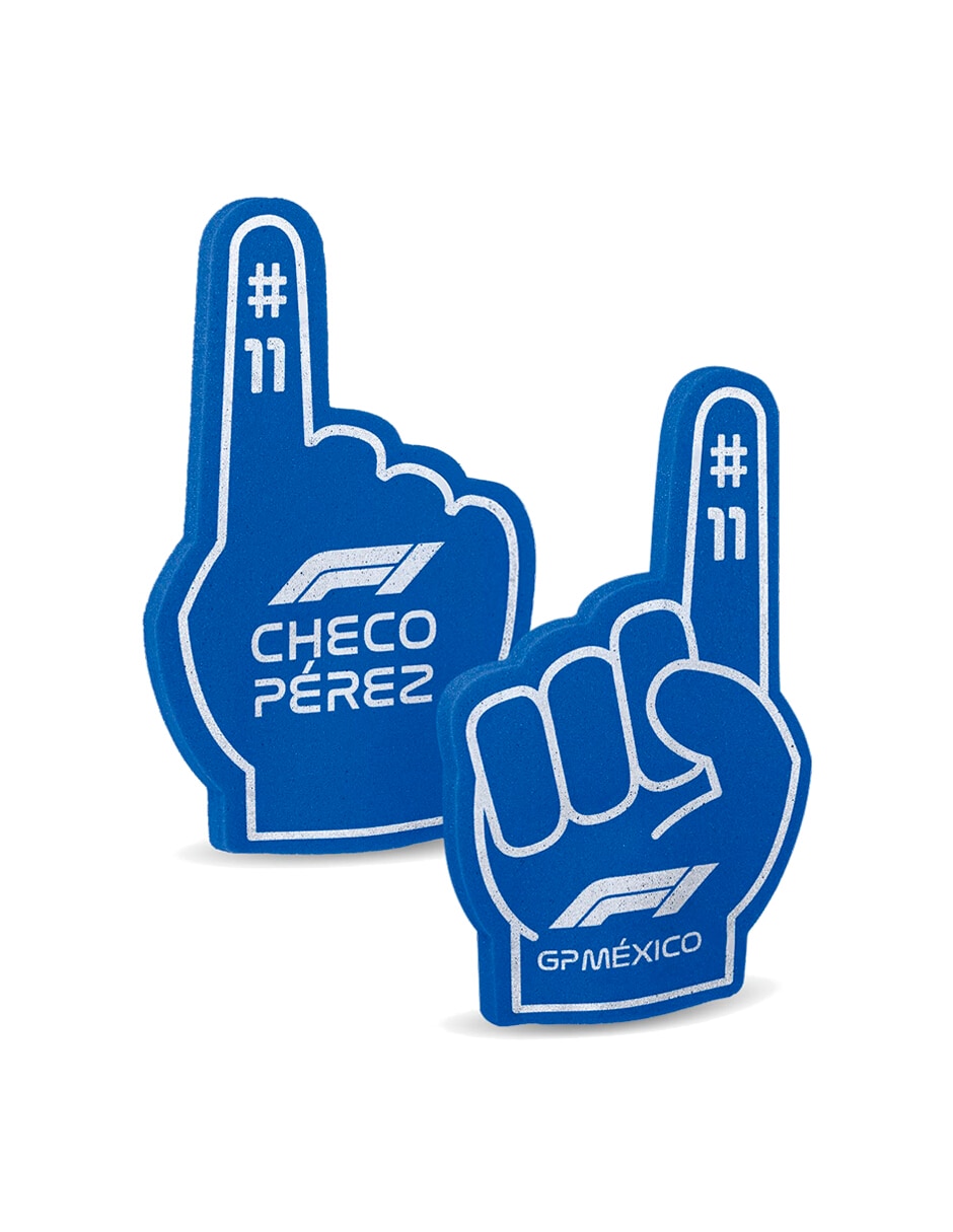 Peluche de Sergio Pérez Ninguna Peluche Checo Perez de CADILLAC y Dedo de Espuma Apoyo a Checo Perez #11 No aplica de 3