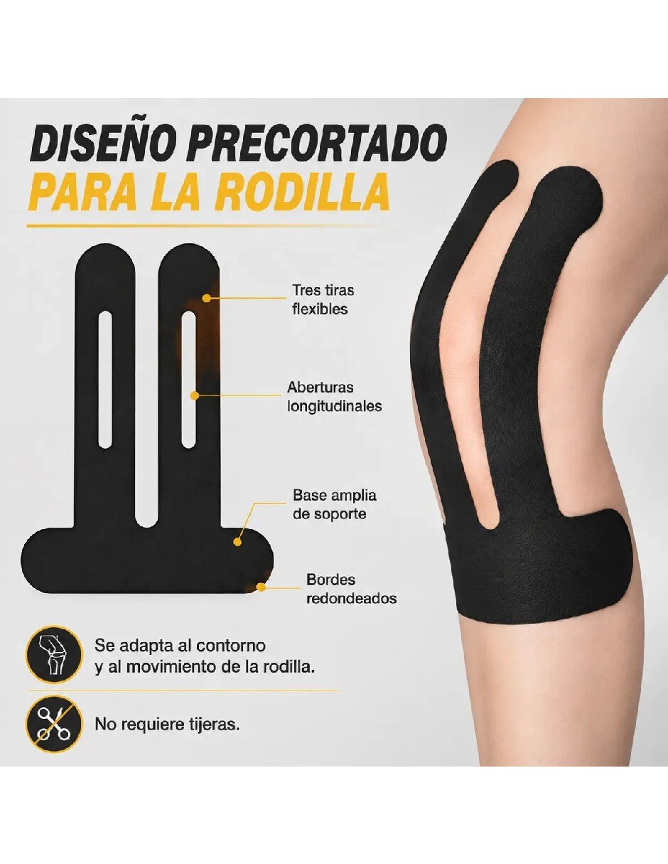 Cinta kinesiológica para Rodillas 15831GU 2