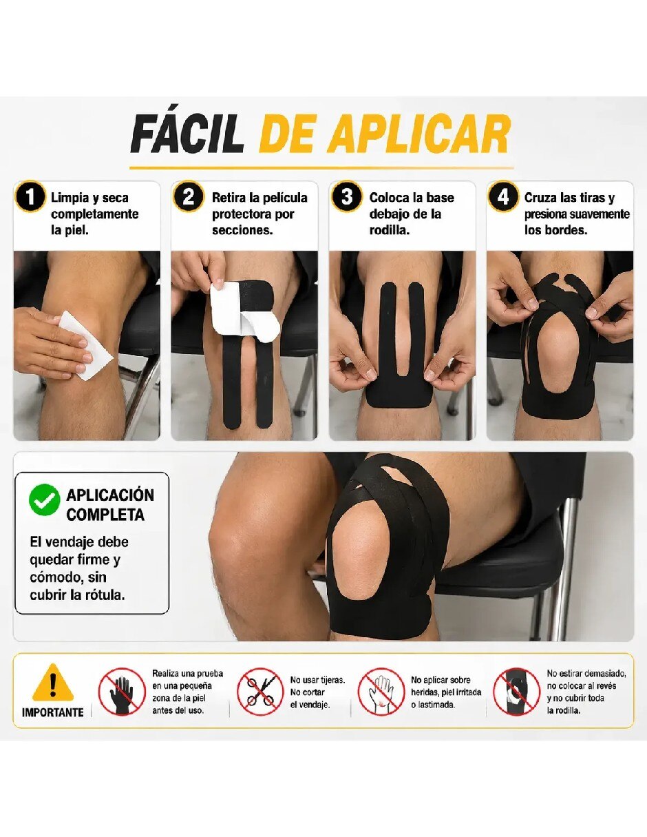Cinta kinesiológica para Rodillas 15831GU 5