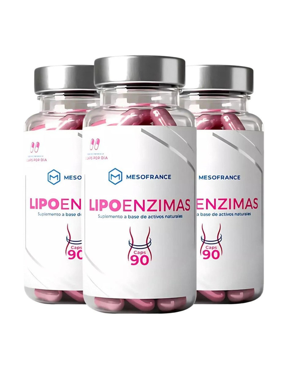 Lipoenzimas Reductor Grasa Corporal 90 Cap Pack 3 MESOFRANCE con Mezcla de hierbas sabor Sin sabor de Lipoenzimas Reductor Grasa Corporal 90 Cap Pack 3 MESOFRANCE con Mezcla de hierbas sabor Sin sabor de