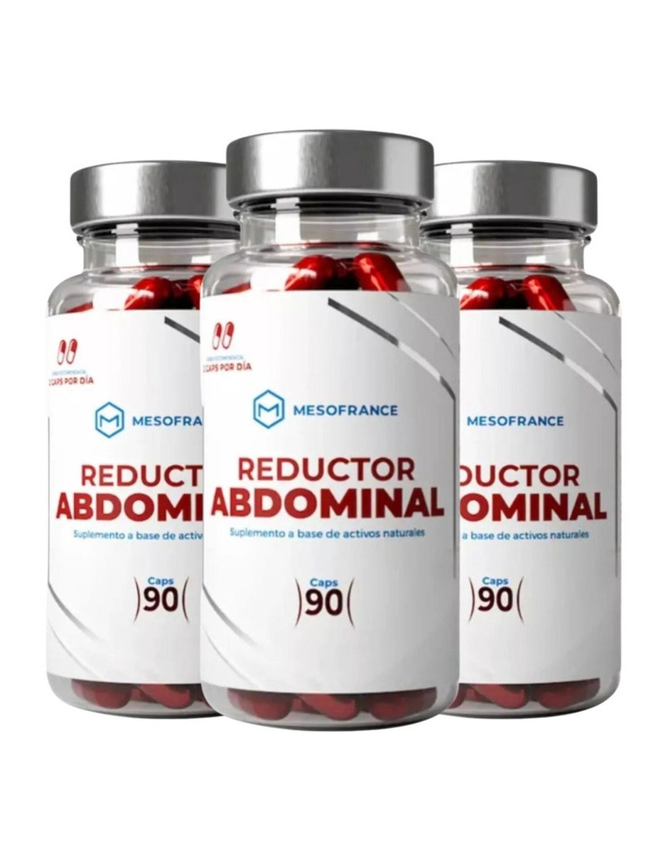 Reductor Abdominal Quemador Natural 90 Cap Pack 3 MESOFRANCE con Mezcla de hierbas sabor Sin sabor de