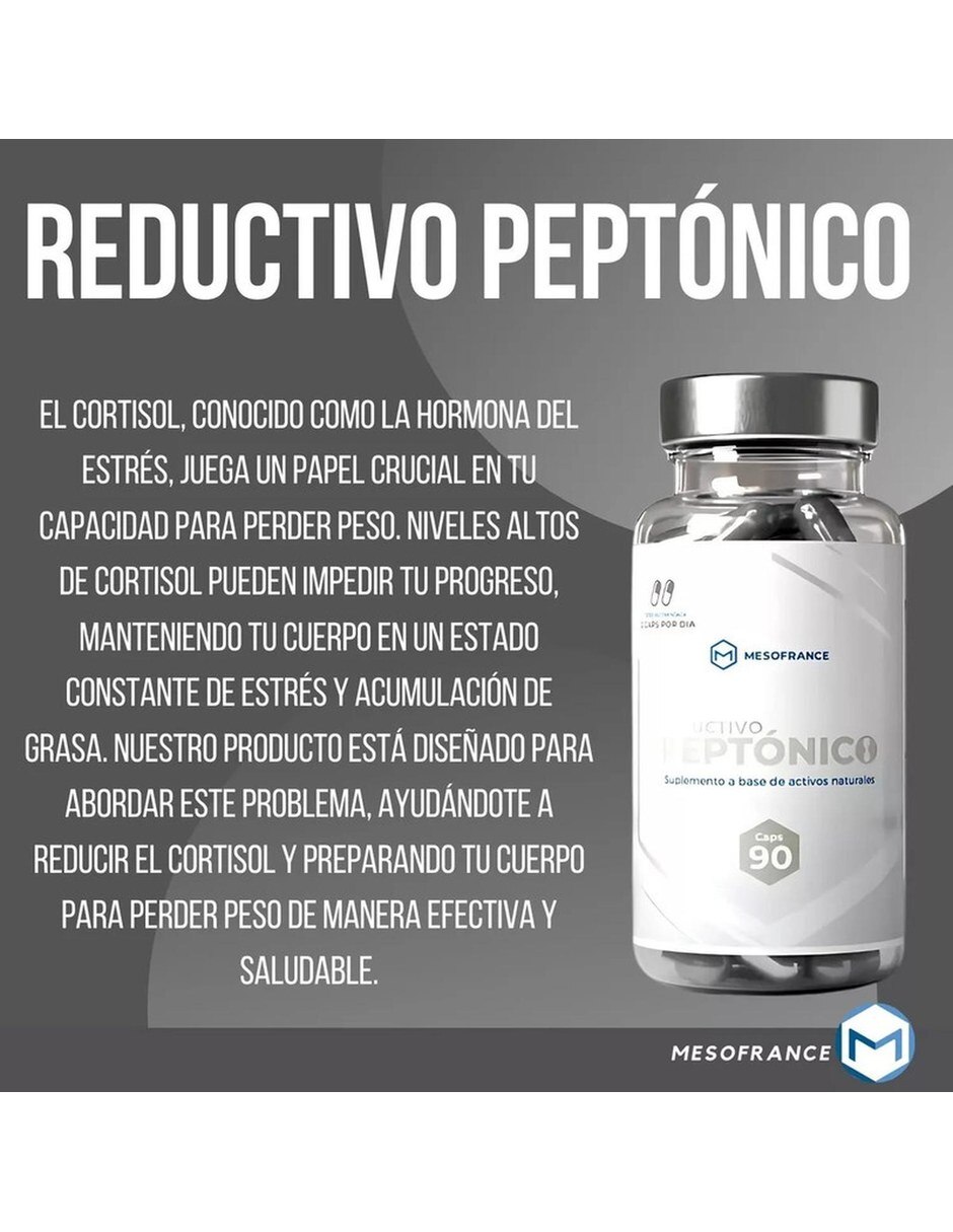 Reductivo Peptonico Quemador Natural 90 Caps MESOFRANCE con Mezcla de hierbas sabor Sin sabor de 3