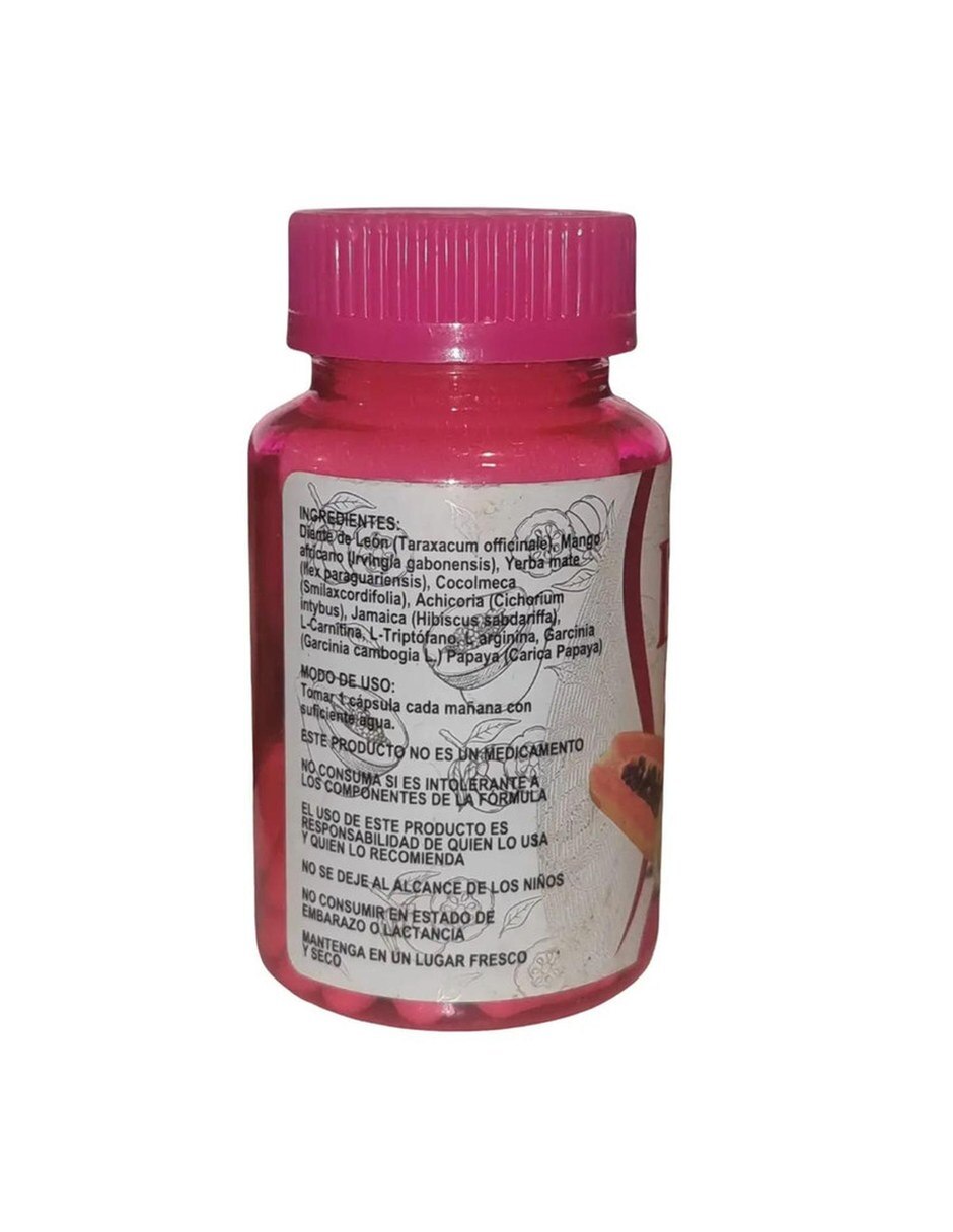 Lady Grass Rosa Suplemento Capsulas 500mg 30 Unidades BYPASS BPRI con Mezcla de hierbas sabor Sin sabor de 3