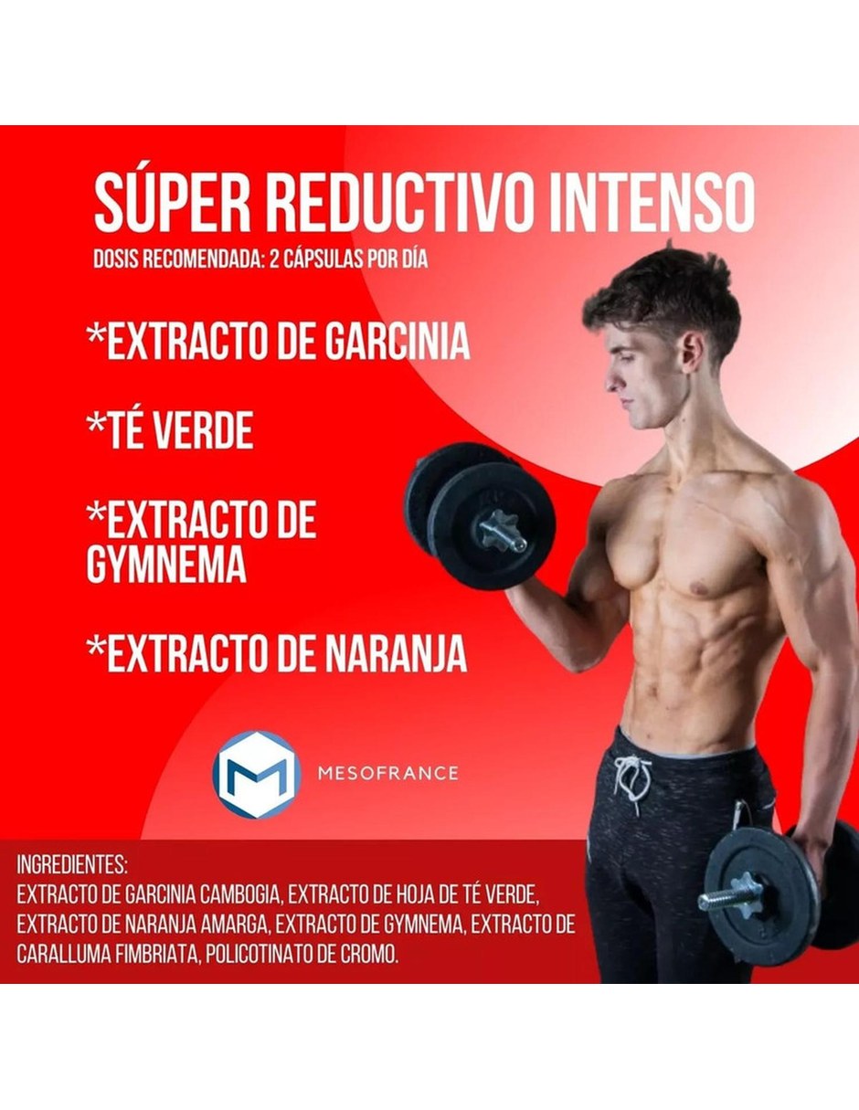 Suplemento Super Reductivo Intenso 90 capsulas MESOFRANCE con Mezcla de hierbas sabor Sin sabor de 4