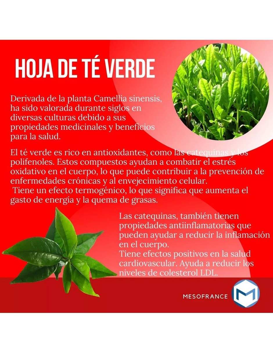 Suplemento Super Reductivo Intenso 90 capsulas MESOFRANCE con Mezcla de hierbas sabor Sin sabor de 7
