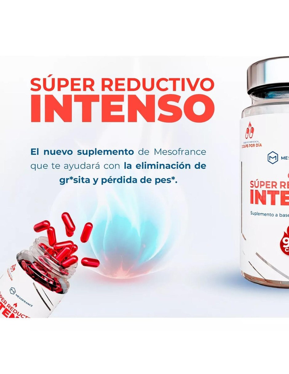 Suplemento Super Reductivo Intenso 90 capsulas MESOFRANCE con Mezcla de hierbas sabor Sin sabor de 10