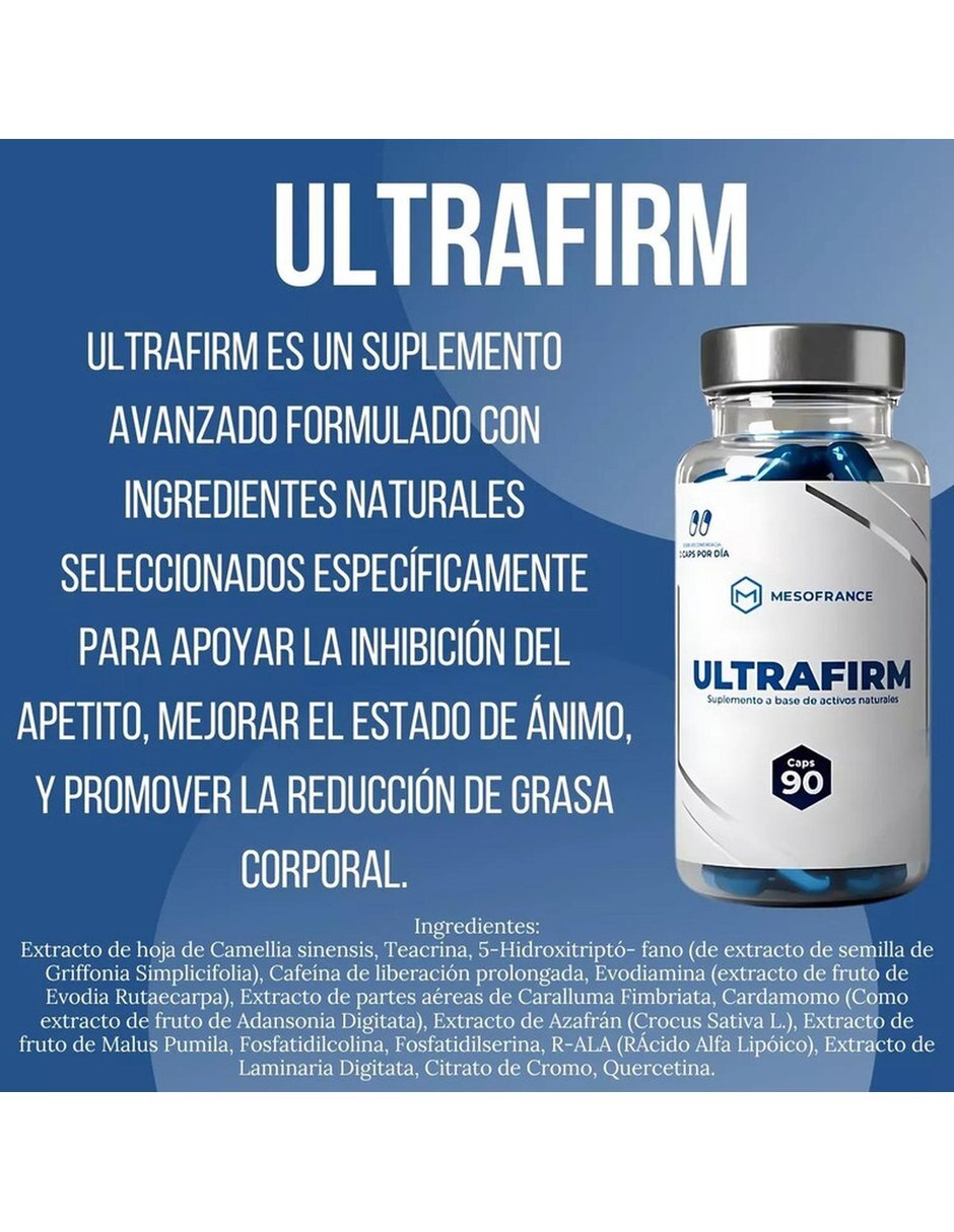 Ultrafirm Quemador Natural con mezcla de hierbas de 90 cápsulas 3