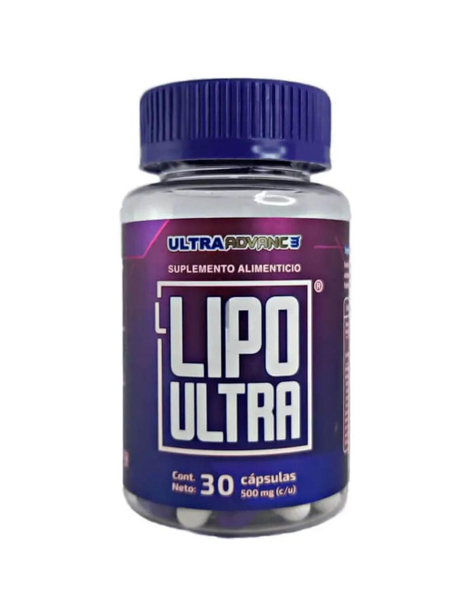 Lipo Ultra Marca Ultra Advance3 Capsulas 500mg 30 Unidades con Mezcla de hierbas sabor Sin sabor de Lipo Ultra Marca Ultra Advance3 Capsulas 500mg 30 Unidades con Mezcla de hierbas sabor Sin sabor de
