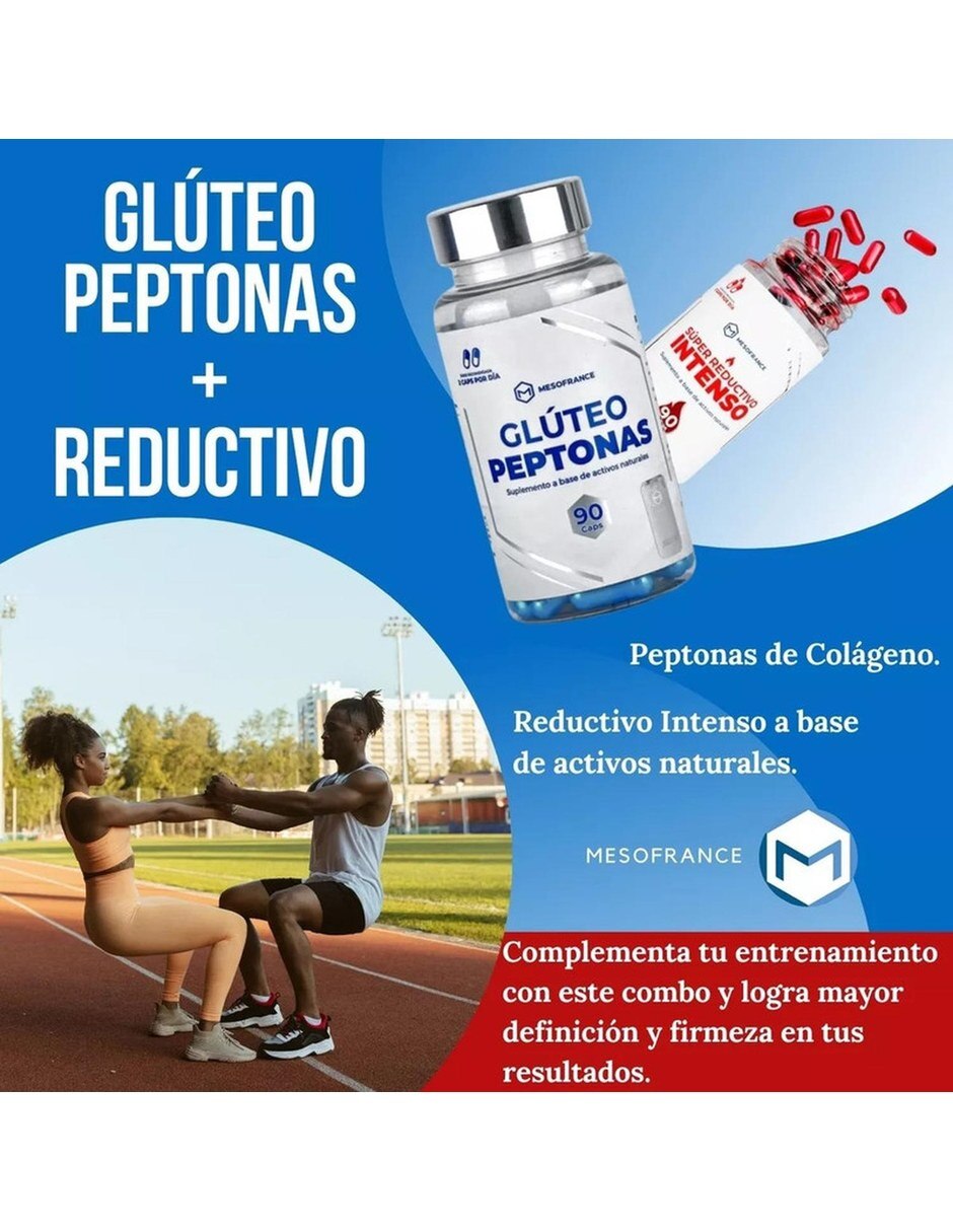Gluteo Peptona + Super Reductivo Intenso con Mezcla de hierbas 2