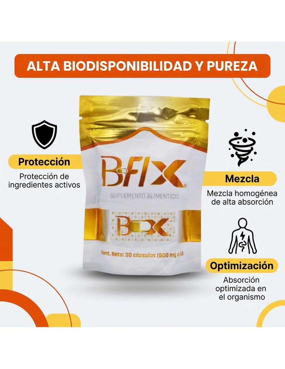B-Flex Ultra Advance Complejo B Capsulas 500mg Paquete 5 Pzs con Mezcla de hierbas sabor Sin sabor de 4