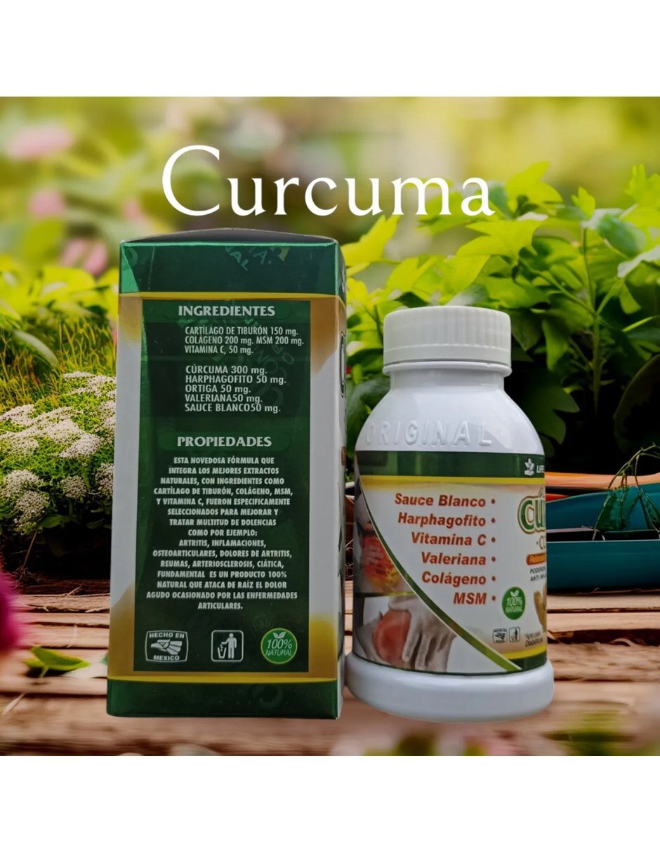 Curcuma Compuesta Anti Inflamatorio con Curcumina de Cúrcuma Pack 3 2