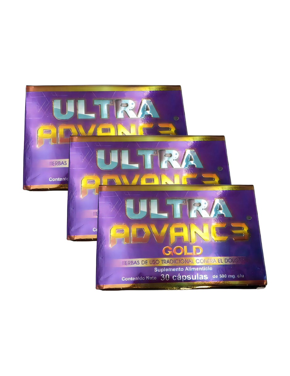 Gold Alivio para Articulaciones Huesos Pack 3 con mezcla de hierbas