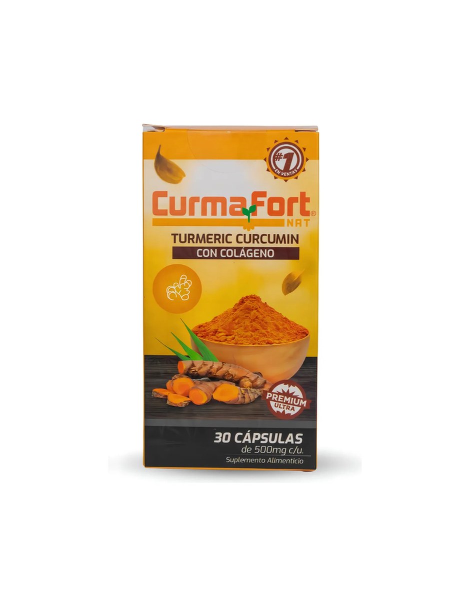 Colageno Articular Suplemento 30 Capsulas Pack 3 CURMAFORT con Colágeno sabor Sin sabor de 2