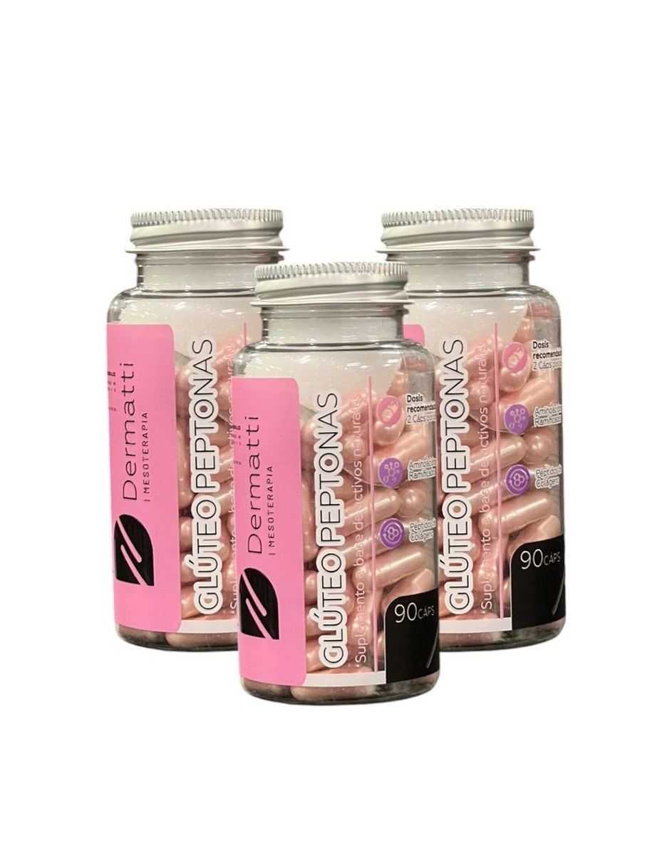 Gluteo Peptonas con Mezcla de hierbas sabor Durazno paquete 3 4