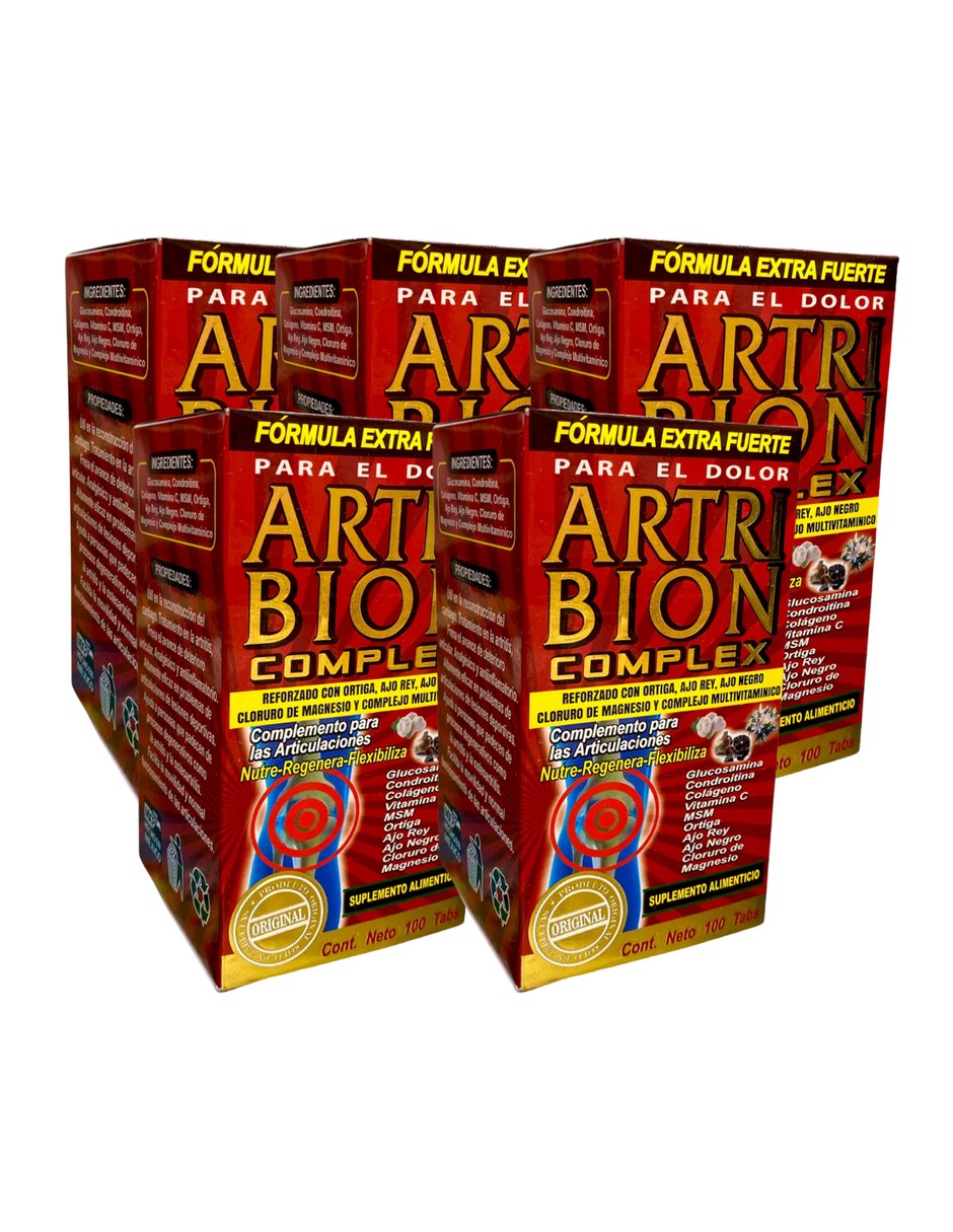 Pack 5 Artribion Complex 100 Tabletas con Mezcla de hierbas sabor Sin sabor de 2