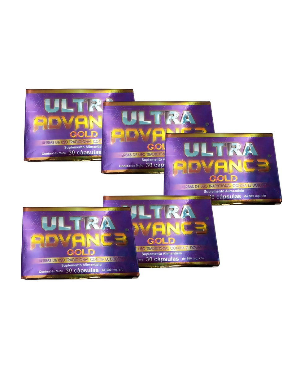Gold Alivio para Articulaciones Huesos Pack 5 con mezcla de hierbas Gold Alivio para Articulaciones Huesos Pack 5 con mezcla de hierbas