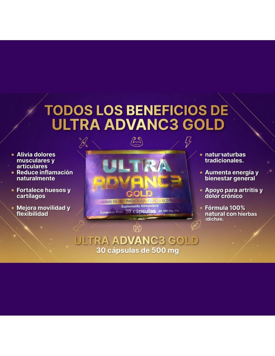Gold Alivio para Articulaciones Huesos Pack 5 con mezcla de hierbas 10
